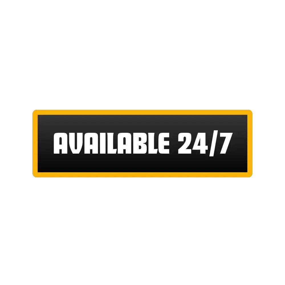 Available 24/7 badge